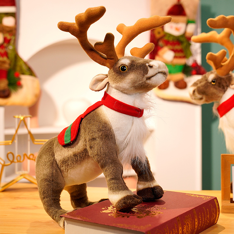 Best Kids Toys Xmas - Simulation Reindeer Plush Toy Christmas Deer