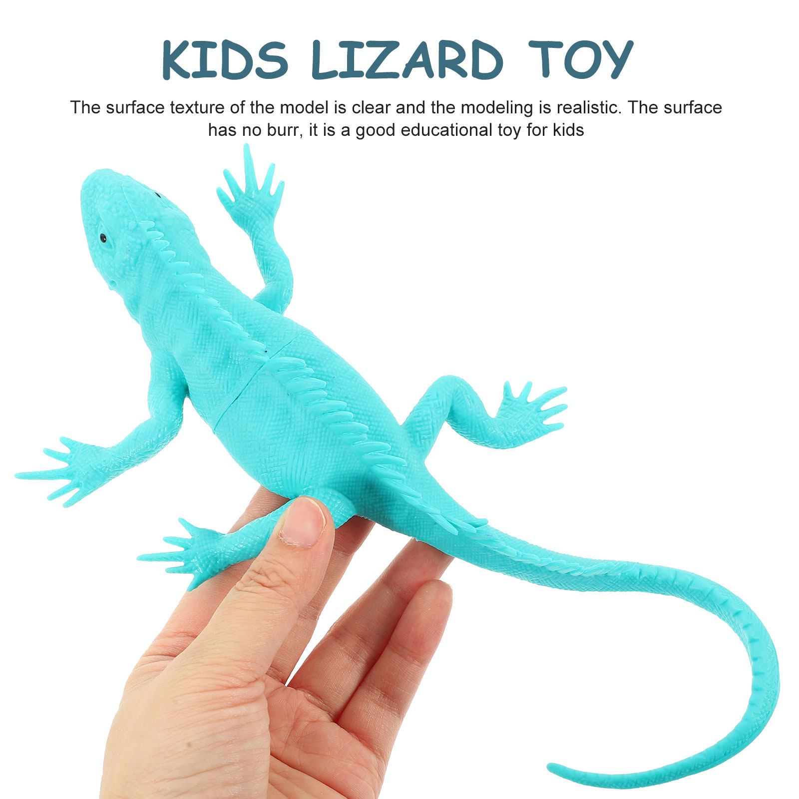 Kids Toys Vehicle - 4 Pcs Artificial Lizard Model Lizards
