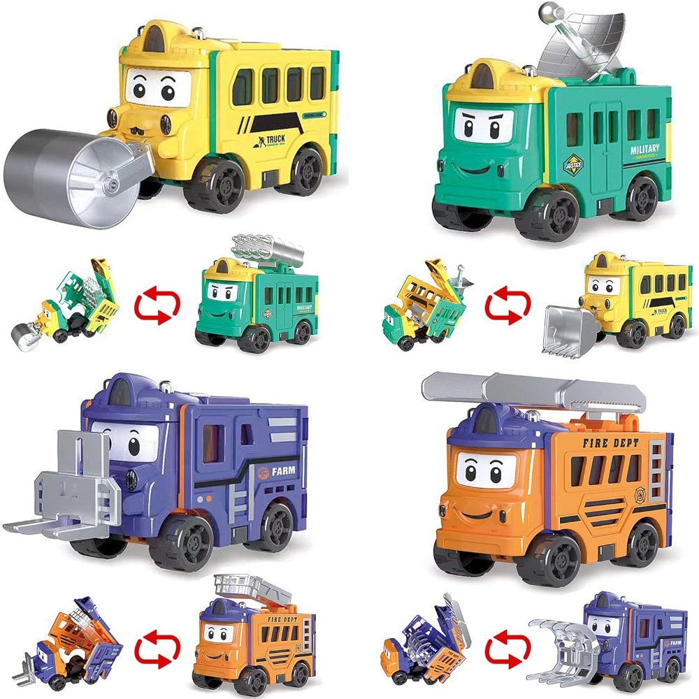 Kids Toys Vehicle - Flip Racers Transformable Cars for Kids