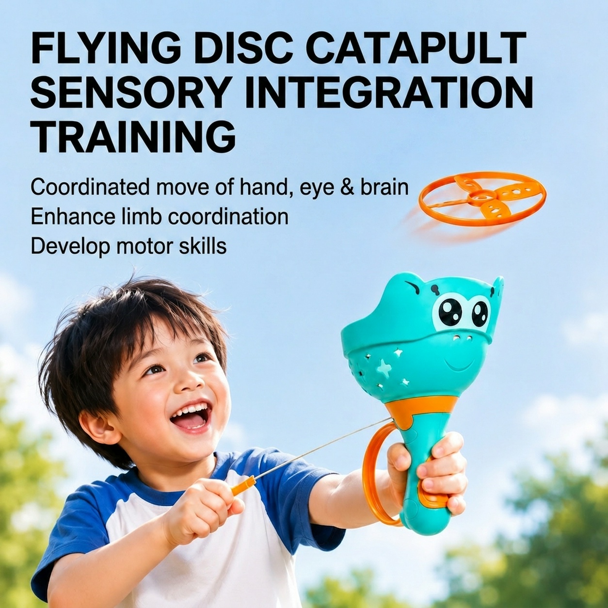 Catapult Launcher Toy - Mquduo Flying Disc Catapult Launcher Toy