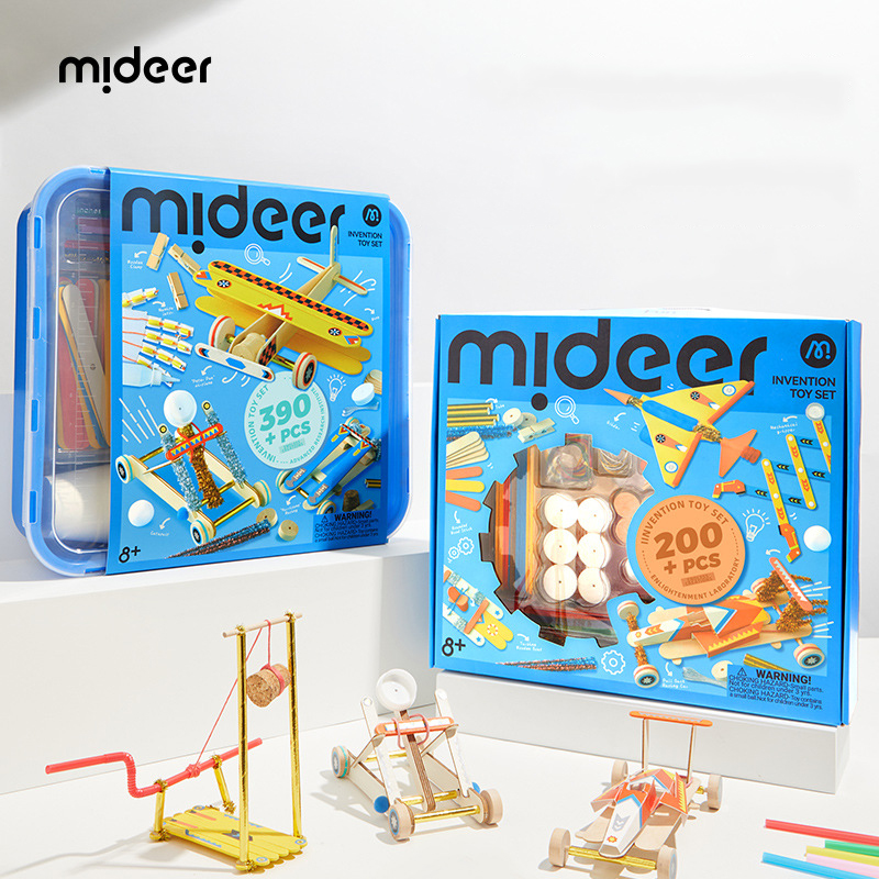 Kids Toys Under 200 - Mideer 200+ Pcs Invention Toy Set