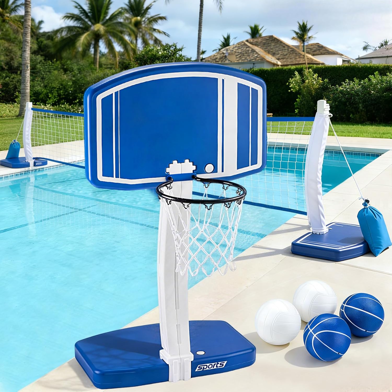 Kids Toys And Games - Above Ground Pool Basketball Hoop and