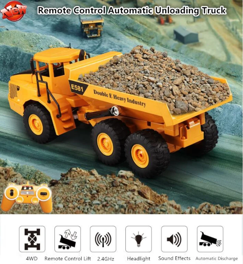 Kids Toys Under $20 - Remote Control Dump Truck RC 1:20