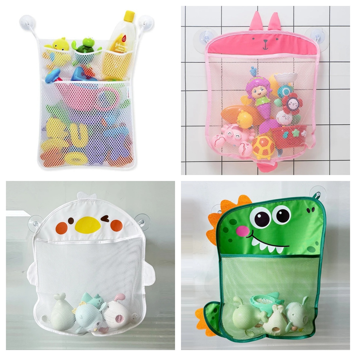 Kids Toys Basket - Baby Bathroom Mesh Bag Cartoon Animal