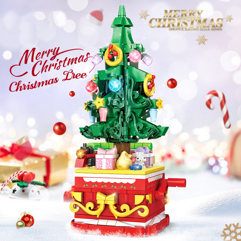 Best Kids Toys Xmas - Christmas Tree Building Blocks Winter Village
