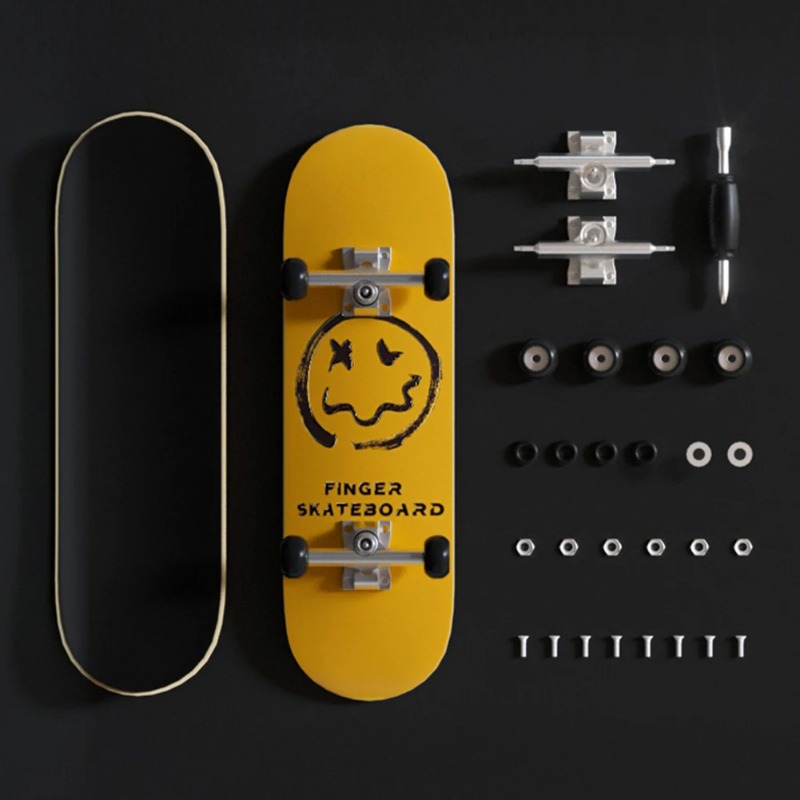 Kids Toys Scooter - Professional Mini Wooden Skateboard Fingerboard Set