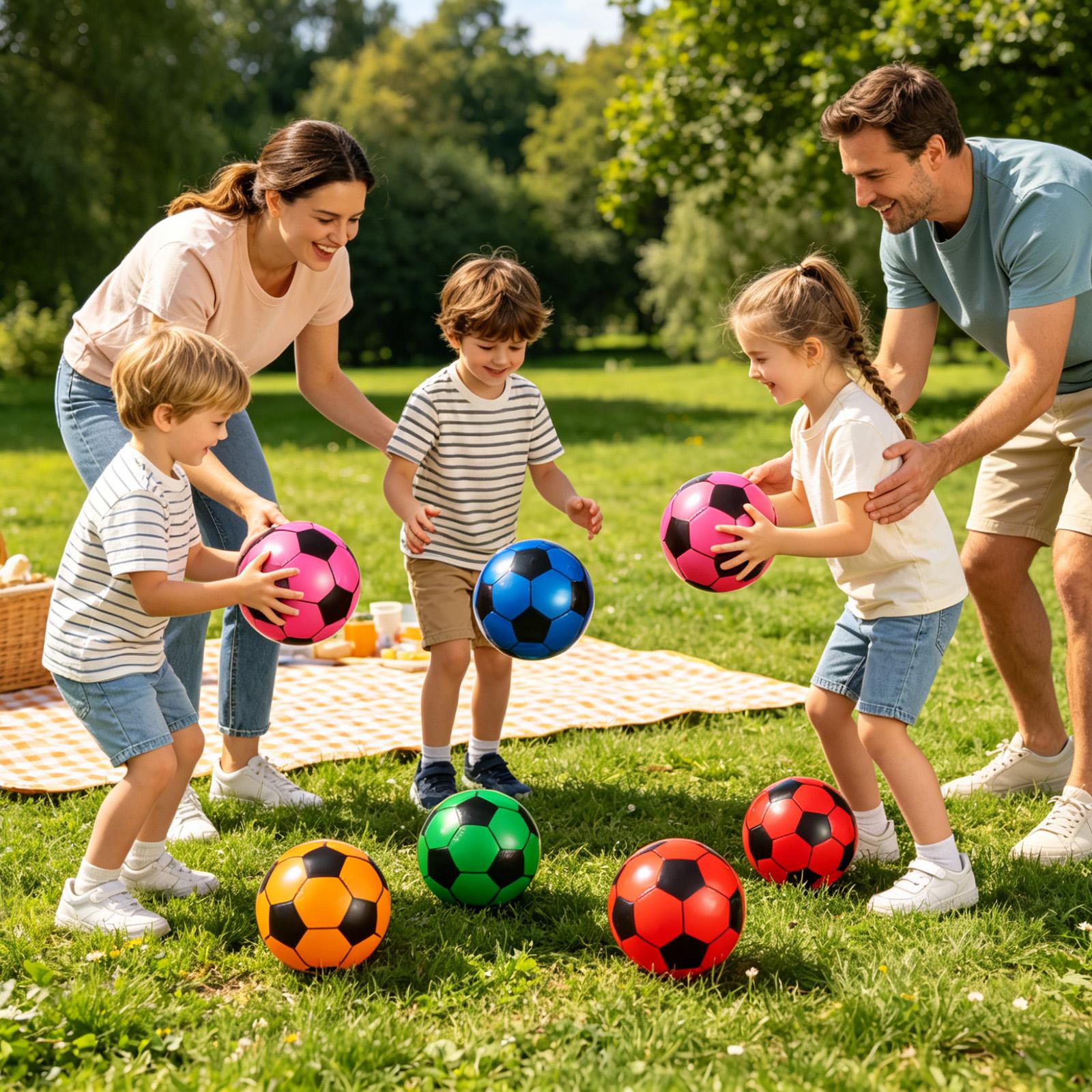 Kids Yard Toys - Soccer Ball Inflatable 6 Pieces Pool