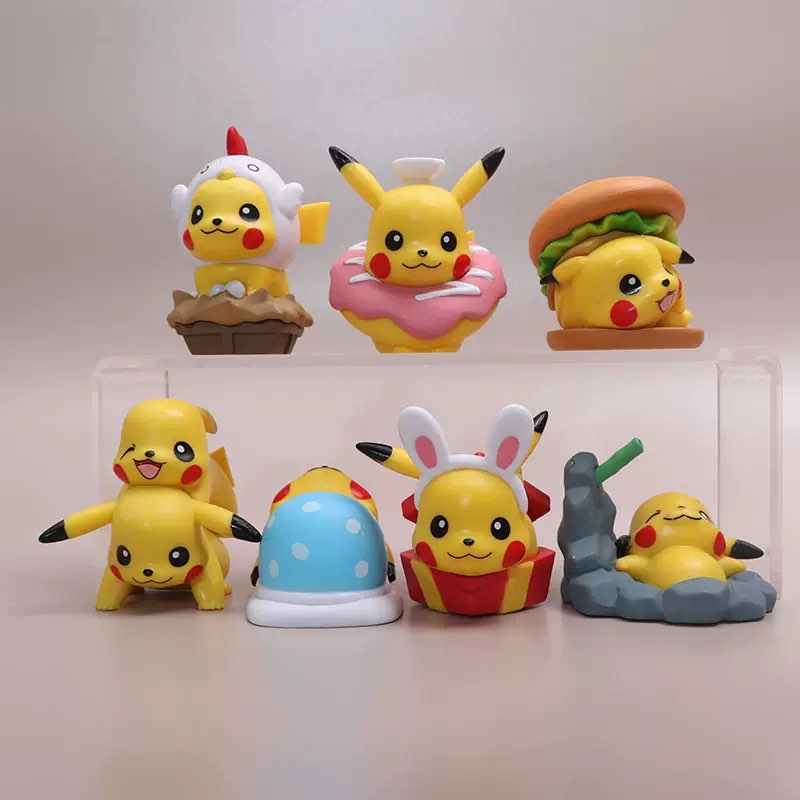 Cute Pikachu Figures 7pcs Set  - Kids Toys Under 200 recension och pris