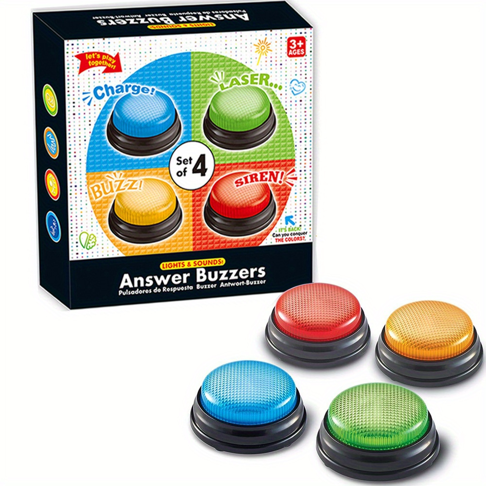4pcs Lights and Sounds Buzzers - Kids Toys And Games recension och pris