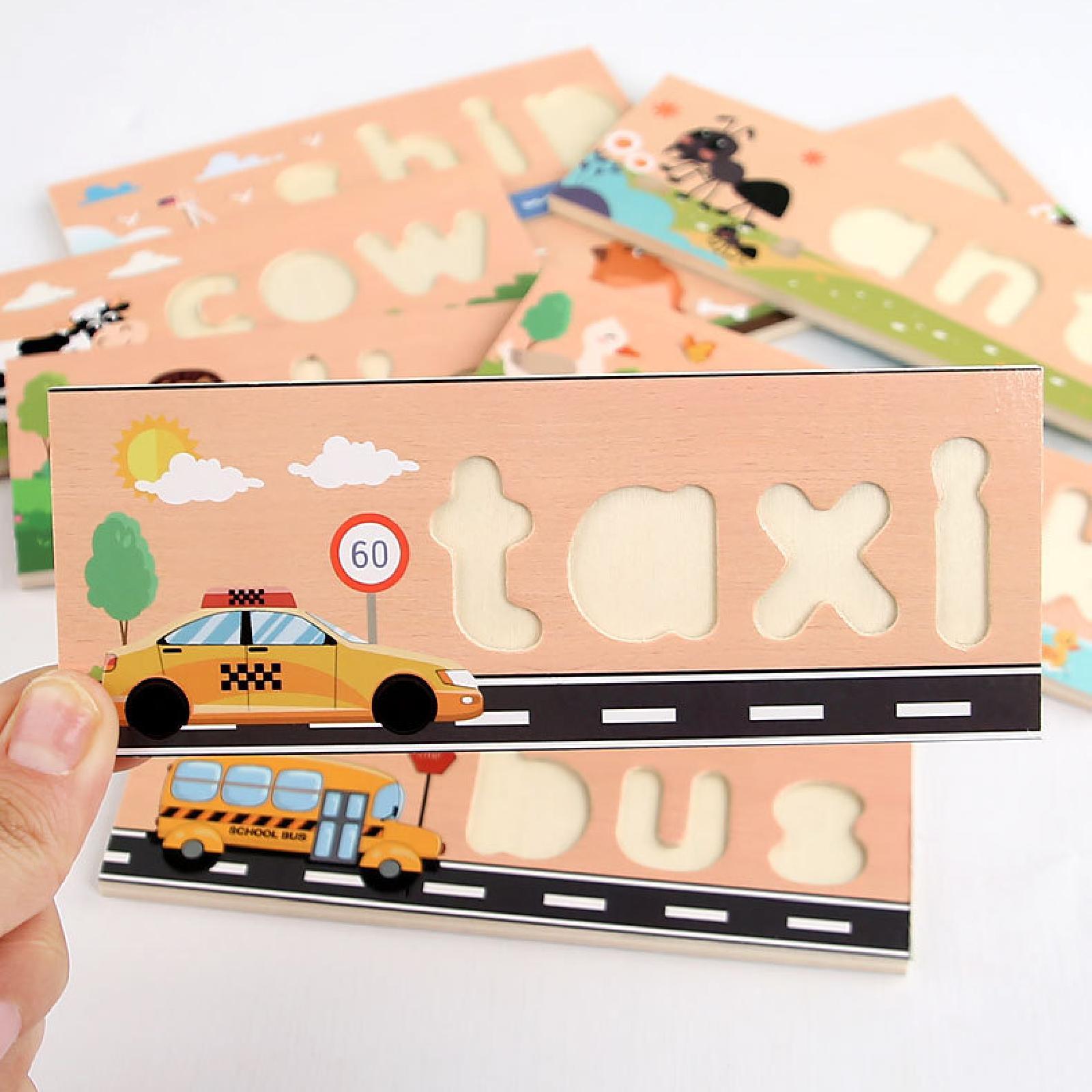 Wooden Spell Learning Toys wit - Kids Toys 2 Year Old recension och pris