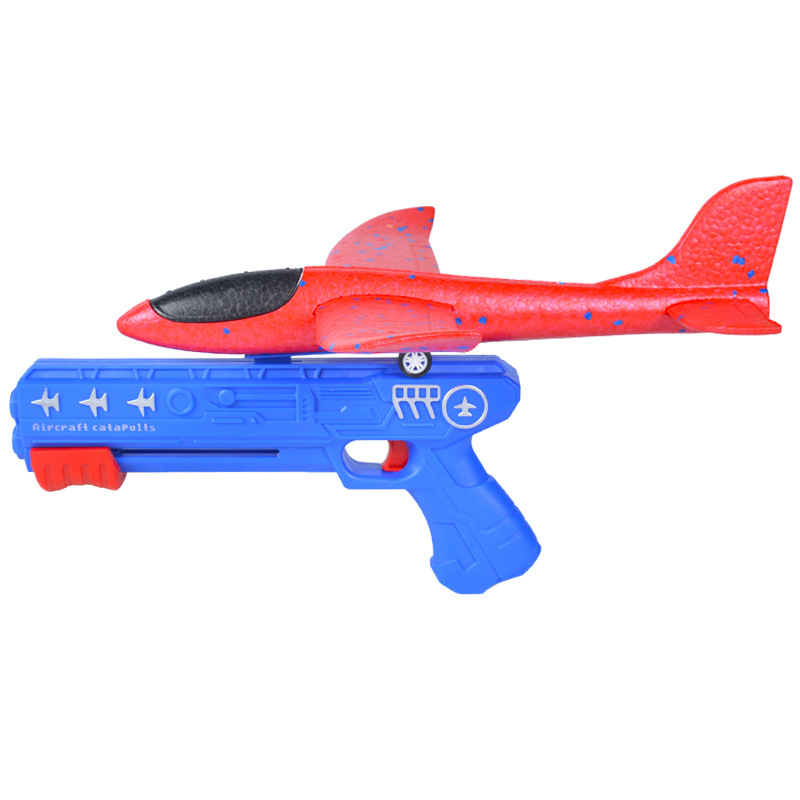 Kids 24 or 34 cm Foam Plane La - Catapult Launcher Toy recension och pris