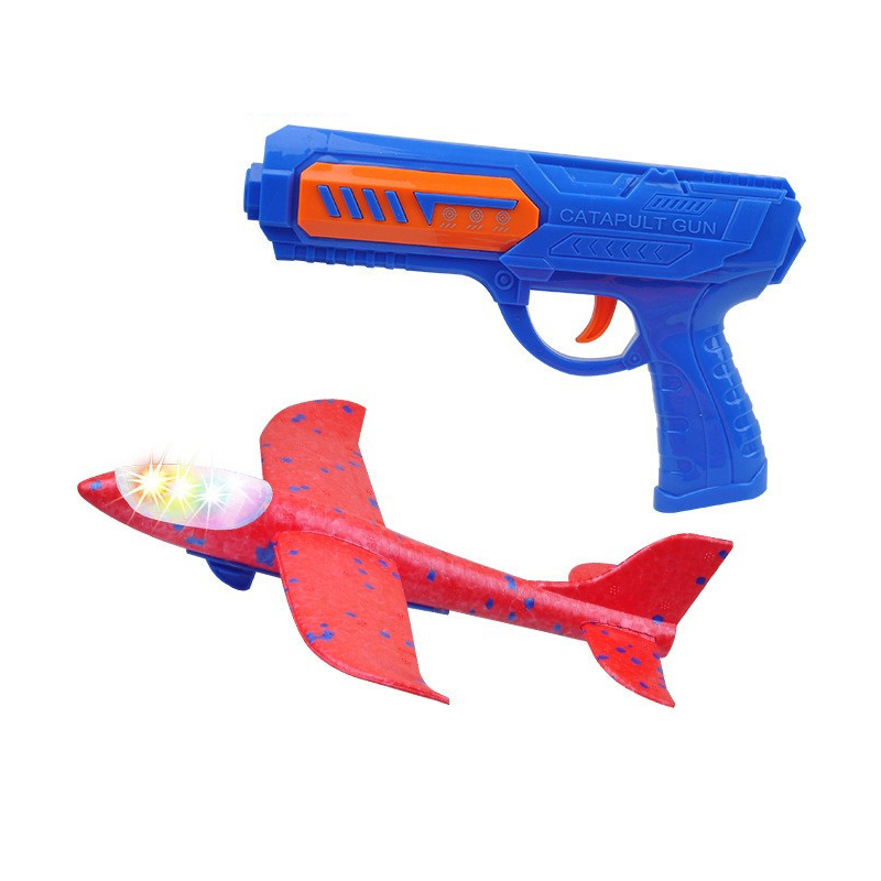 Kids 24 or 34 cm Foam Plane La - Catapult Launcher Toy recension och pris