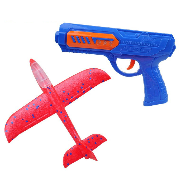 Kids 24 or 34 cm Foam Plane La - Catapult Launcher Toy recension och pris