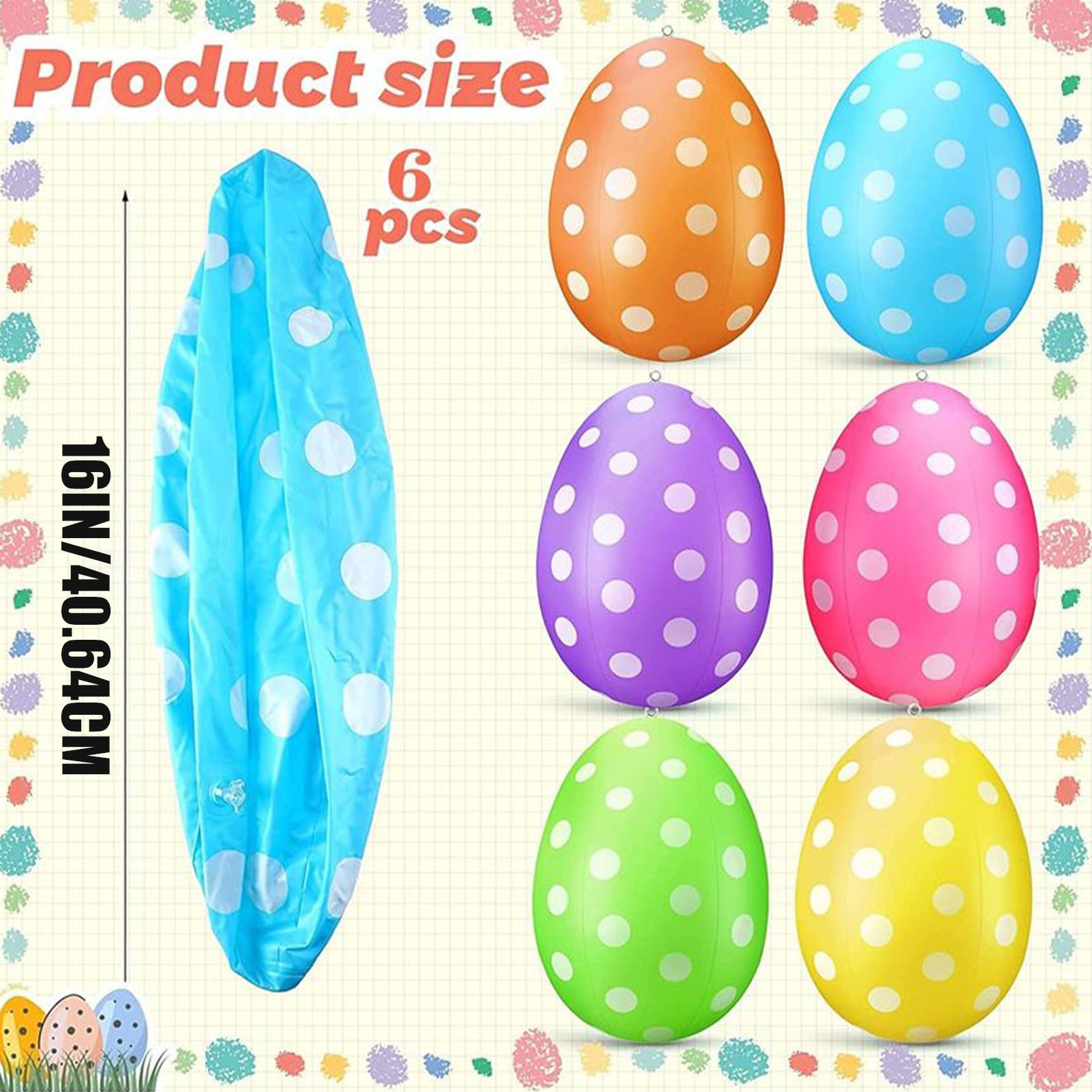 Inflatable Easter Eggs 6Pcs/se - Kids Yard Toys recension och pris
