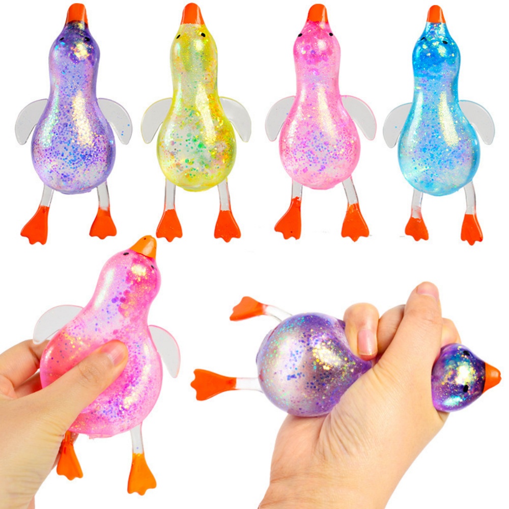 Squishy Glitter Duck Kids Fidg - Kids Toys Basket recension och pris