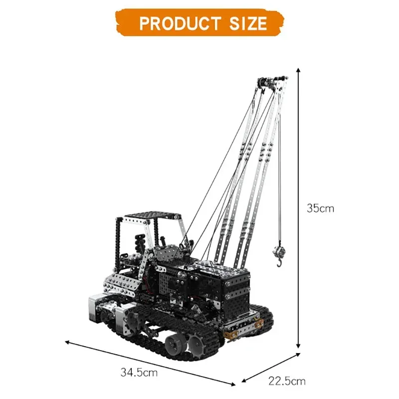 DIY Metal RC Crane Electric Ho - Kids Toys Vehicle recension och pris