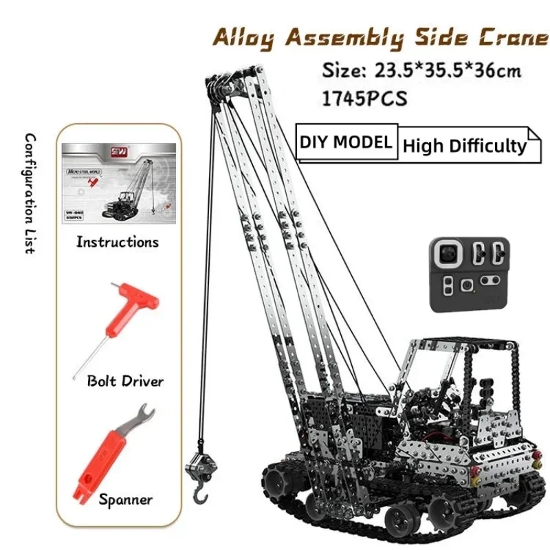 DIY Metal RC Crane Electric Ho - Kids Toys Vehicle recension och pris