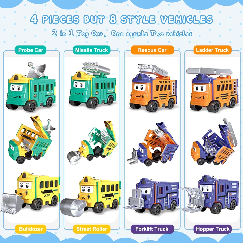 Flip Racers Transformable Cars - Kids Toys Vehicle recension och pris