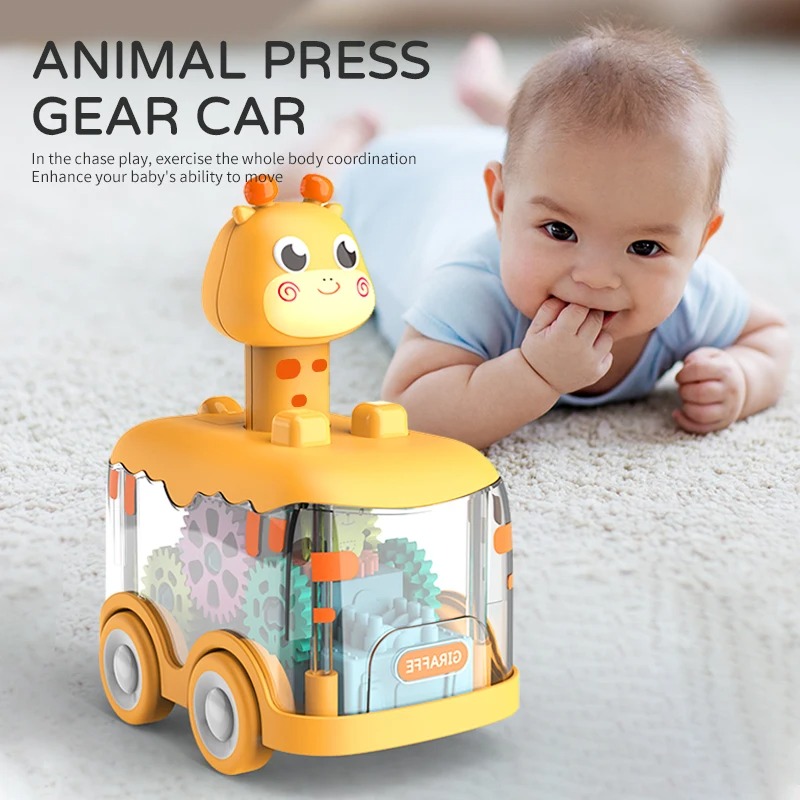 Baby Toy Press and Go Gear Car - Kids Toys 2 Year Old recension och pris