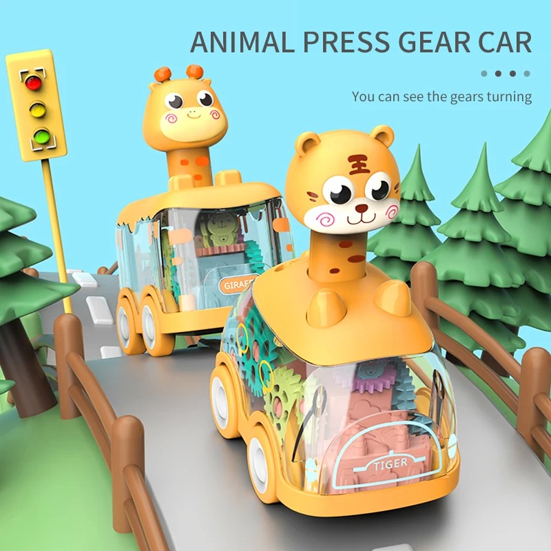 Baby Toy Press and Go Gear Car - Kids Toys 2 Year Old recension och pris