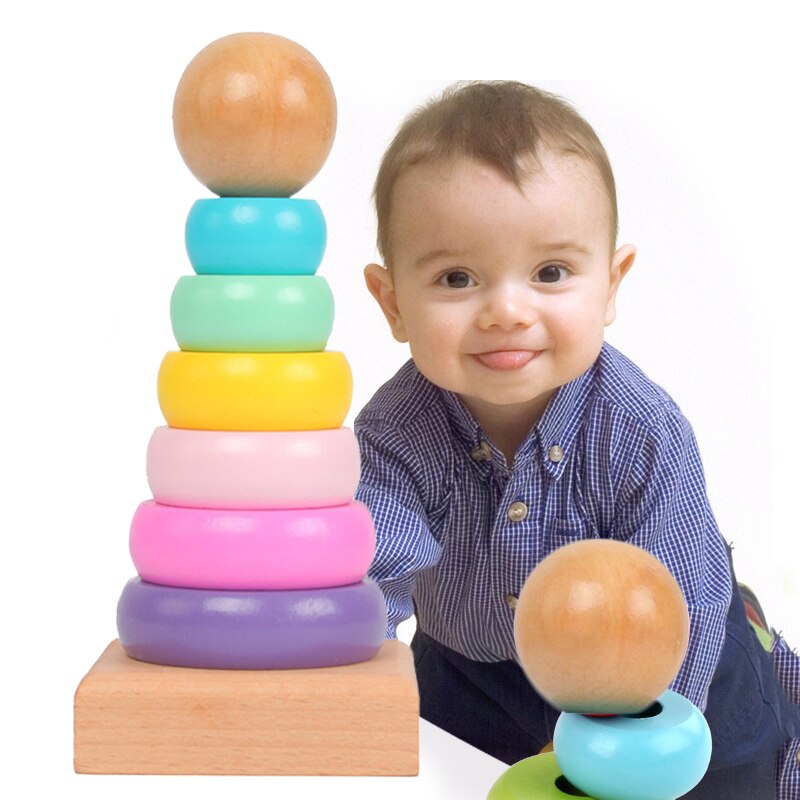 Children Rainbow Tower Ferrule - Kids Toys 2 Year Old recension och pris