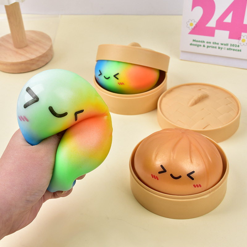 Rainbow Dumpling Squishy Toy T - Kids Toys Basket recension och pris