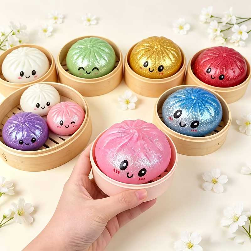 Glitter Dumpling Squishy Toy J - Kids Toys Basket recension och pris