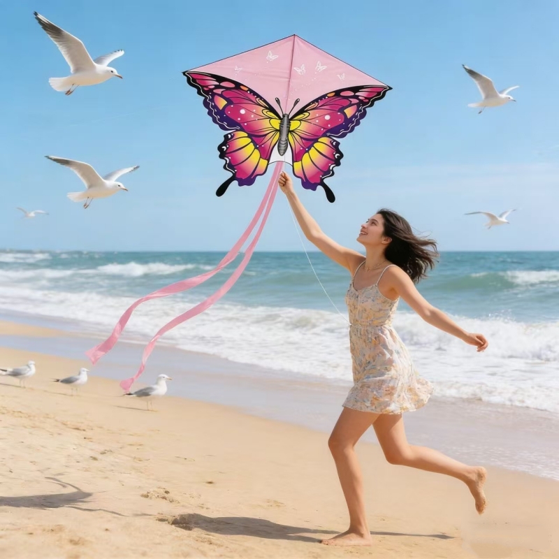 140cm Butterfly kites flying o - Kite Wind Outdoor recension och pris