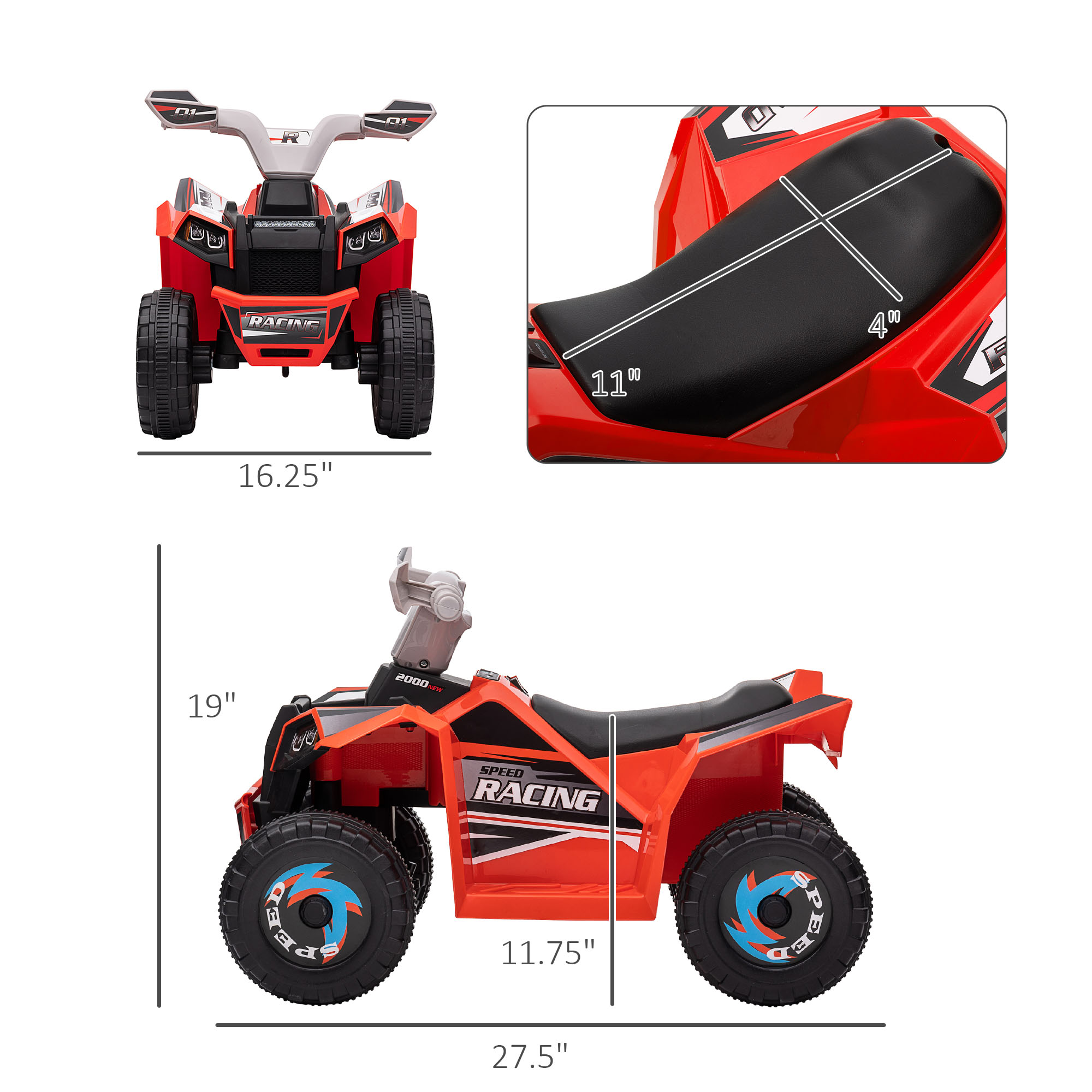 Car 6V with Kids Durable Desig - Kids Yard Toys recension och pris
