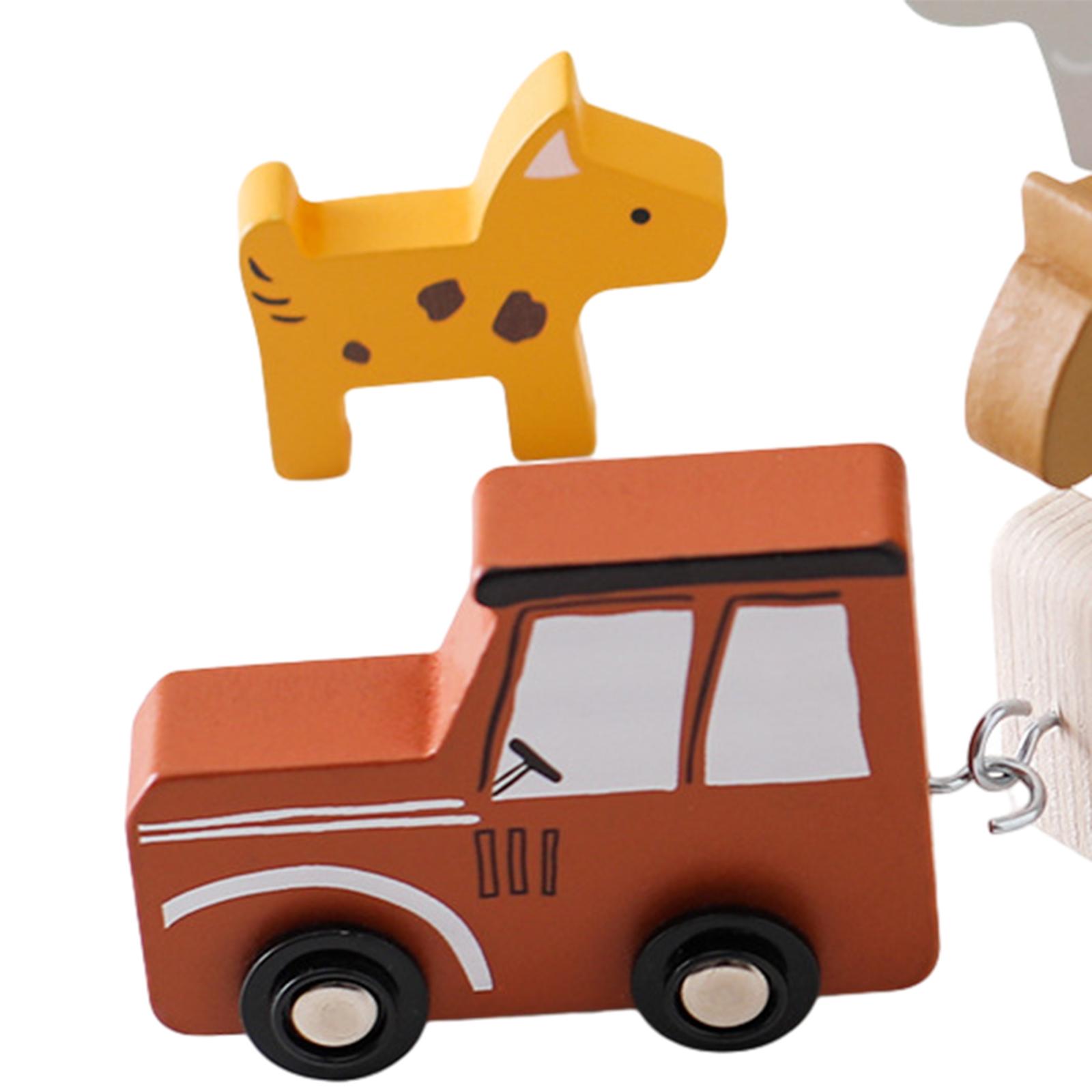 Animal Wooden Train Toy Stacki - Kids Toys 2 Year Old recension och pris