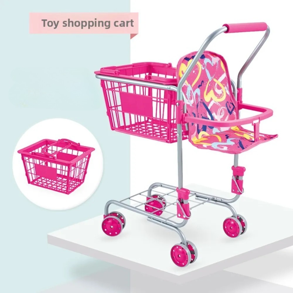 Baby Doll Shopping Cart for Gi - Kids Toys Basket recension och pris