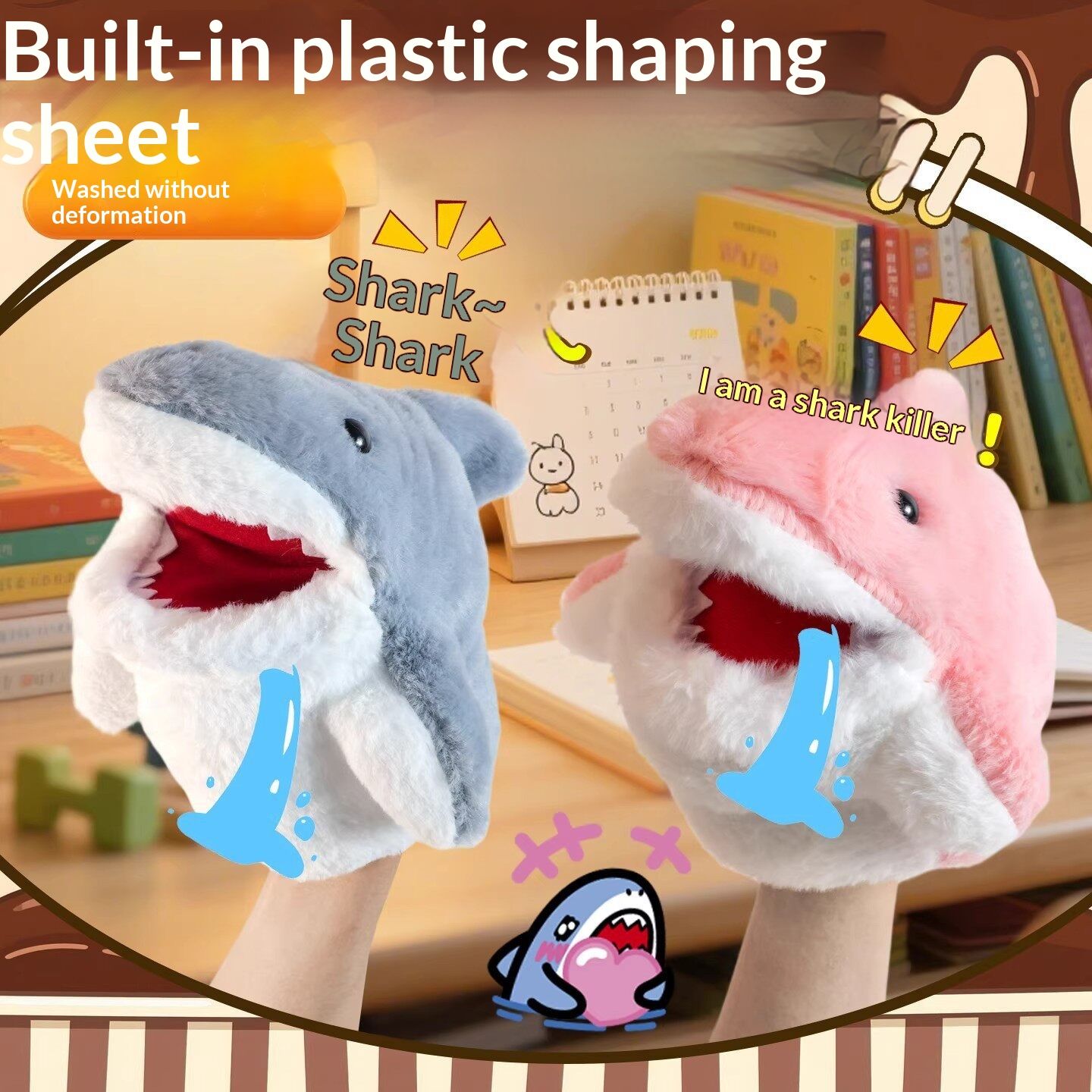 Shark Hand Puppet Plush Shark  - Kids Toys And Games recension och pris