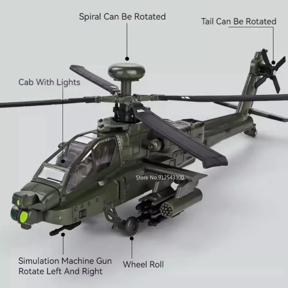 1:32 Scale AH-64 Airplane Mode - Kids Toys Vehicle recension och pris