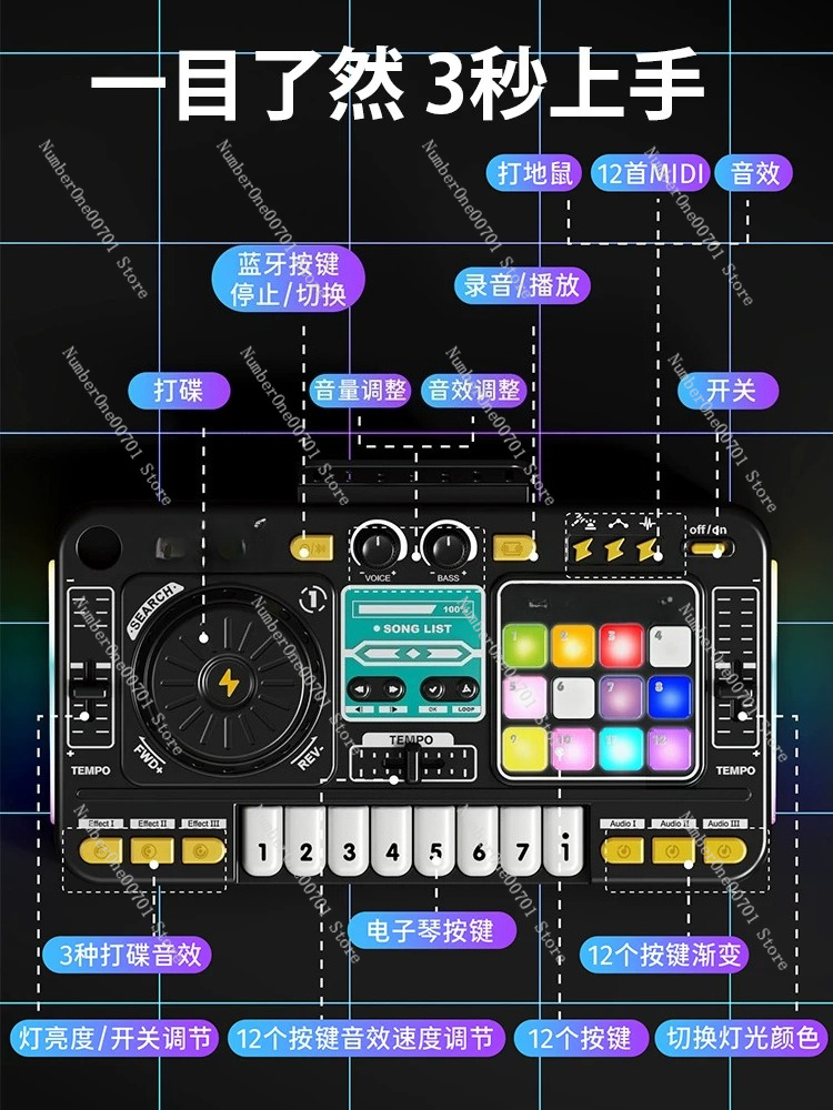 Kids DJ Mixer Piano Toy, Elect - Kids Toys And Games recension och pris