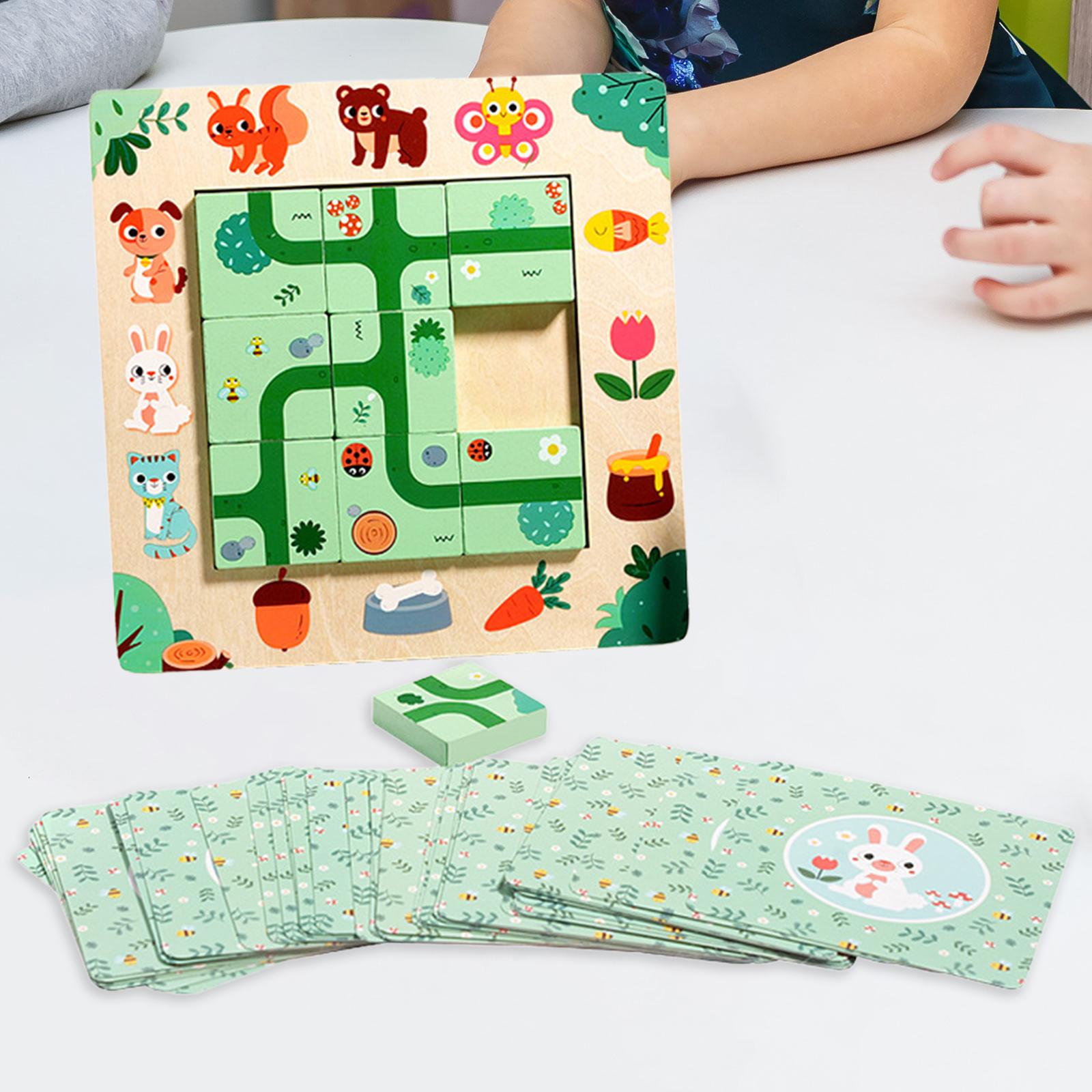 Wooden Block Puzzles Education - Kids Toys 2 Year Old recension och pris