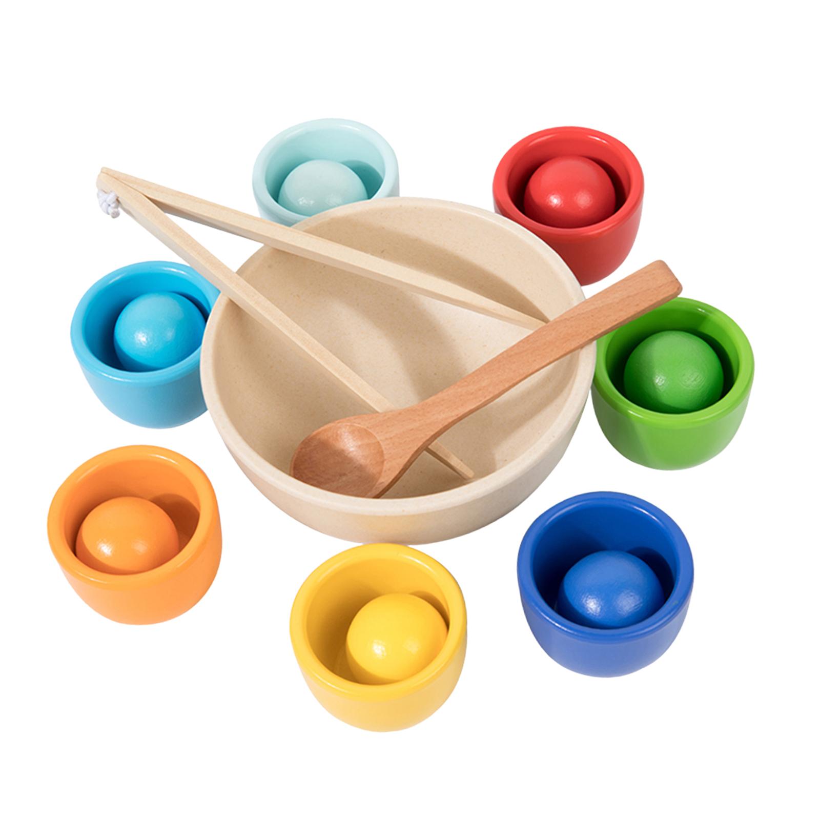 Balls in Cups Montessori Toys  - Kids Toys 2 Year Old recension och pris