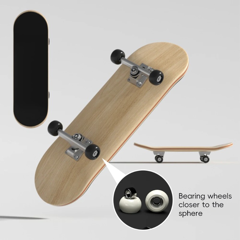 Professional Mini Wooden Skate - Kids Toys Scooter recension och pris
