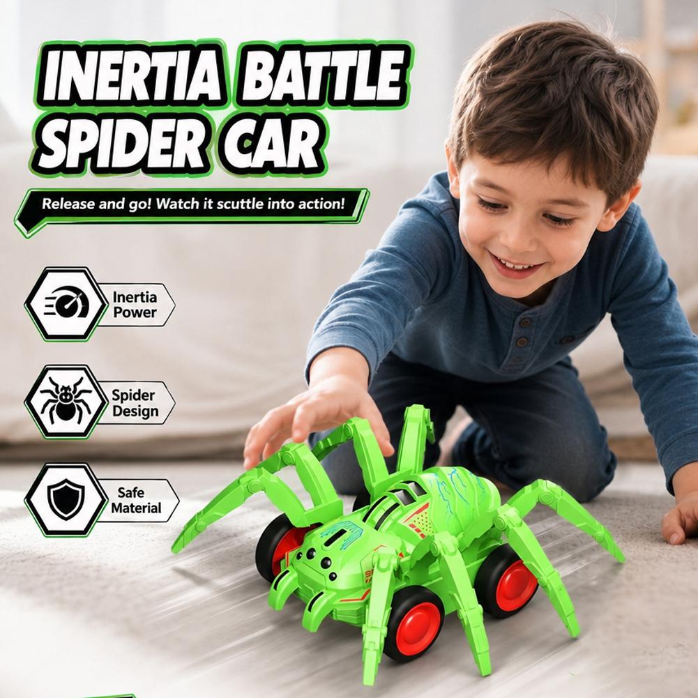 Spider Car Kids Toy Inertia Cr - Kids Toys Vehicle recension och pris