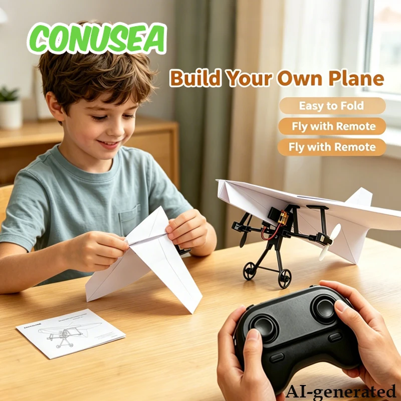 Remote Control Paper Airplanes - Kids Toys Vehicle recension och pris