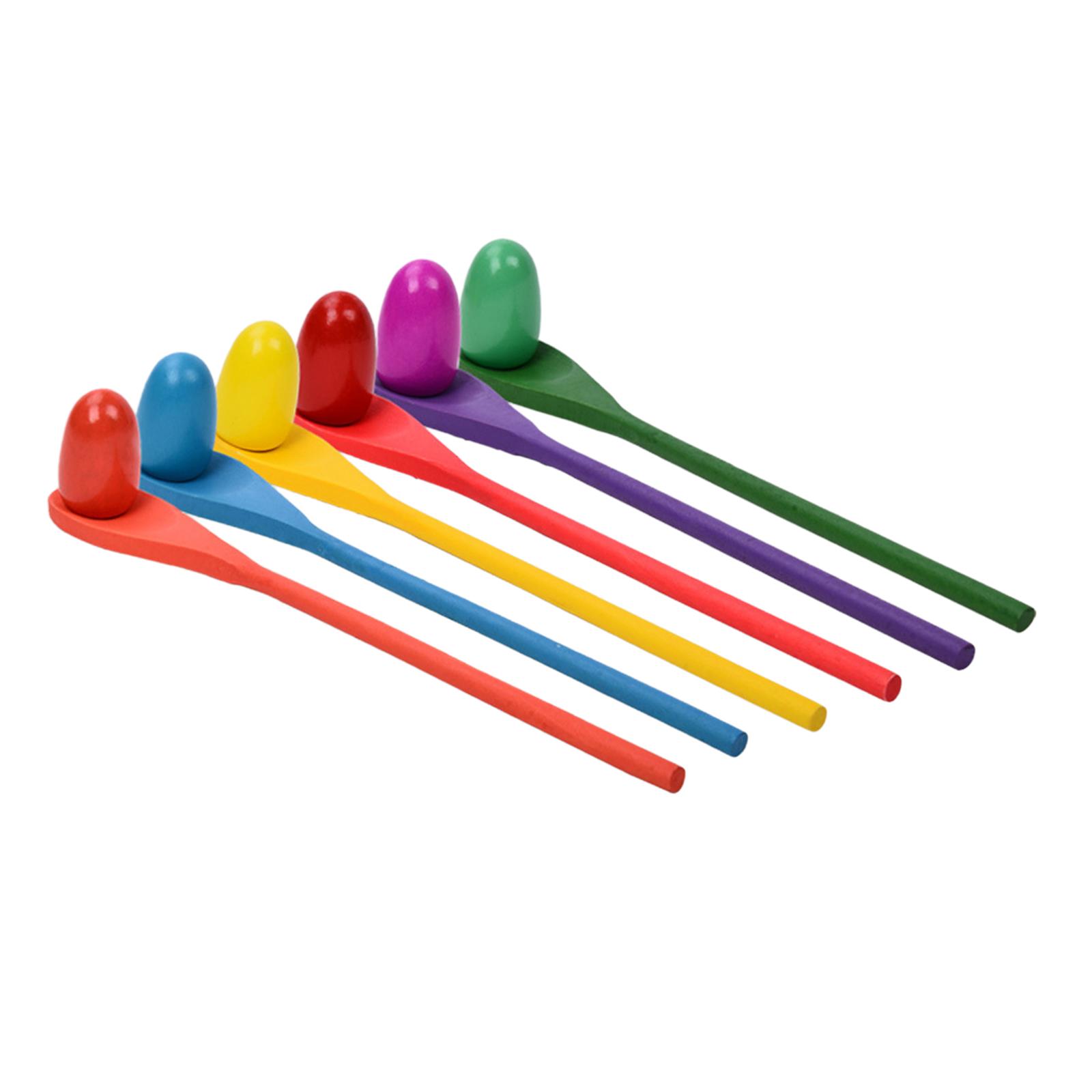 6 Pieces Egg Spoon Race Game H - Kids Yard Toys recension och pris