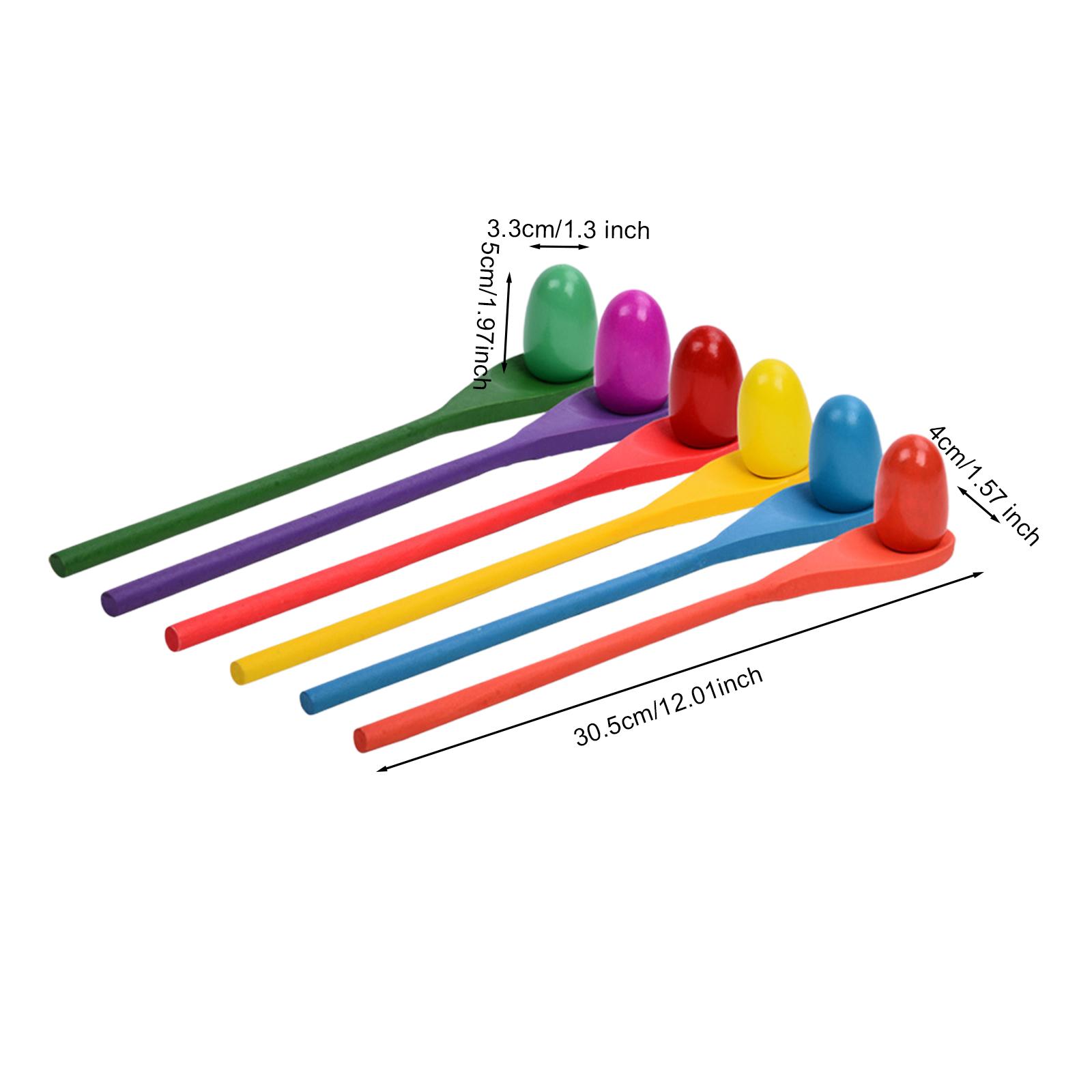 6 Pieces Egg Spoon Race Game H - Kids Yard Toys recension och pris