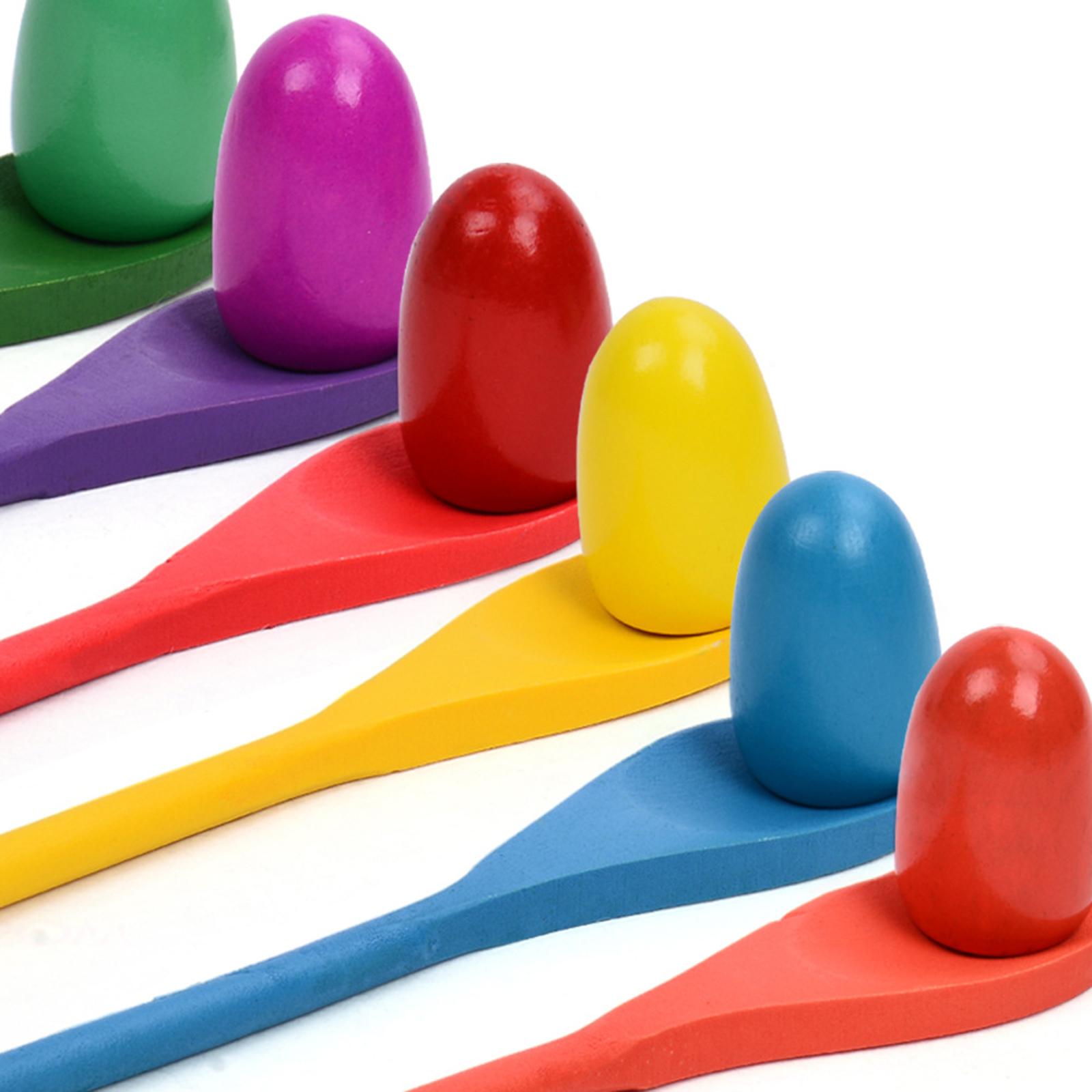 6 Pieces Egg Spoon Race Game H - Kids Yard Toys recension och pris