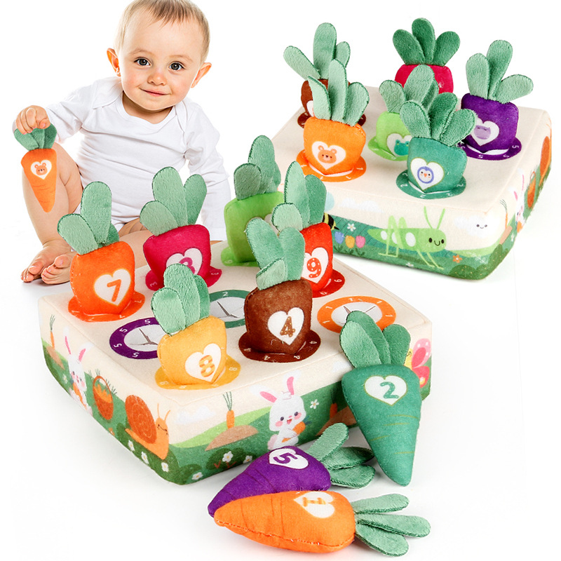 Montessori Toys Baby Pull Carr - Kids Toys 2 Year Old recension och pris