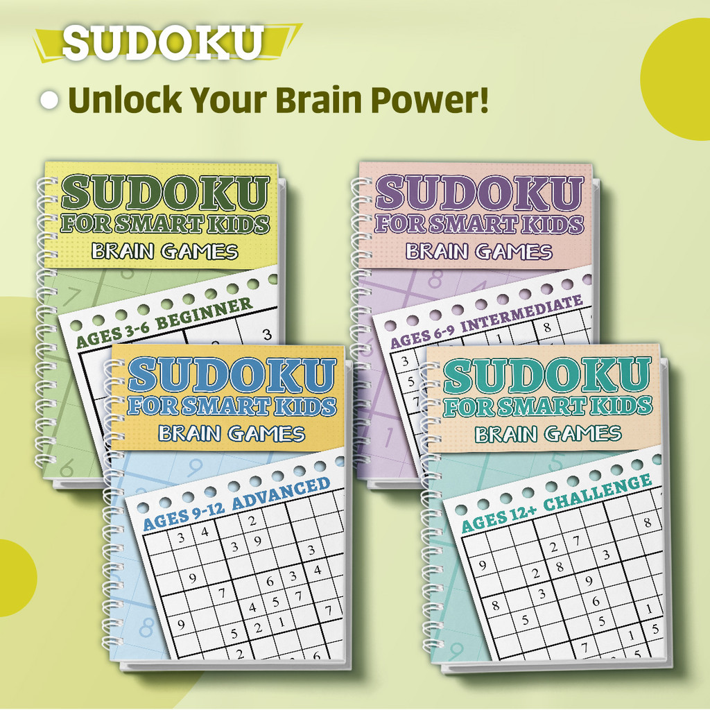 Kids Sudoku Puzzle Book Set, B - Kids Toys And Games recension och pris